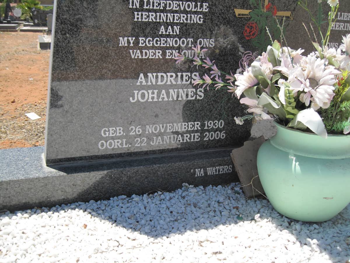 VISSER Andries Johannes 1930-2006 