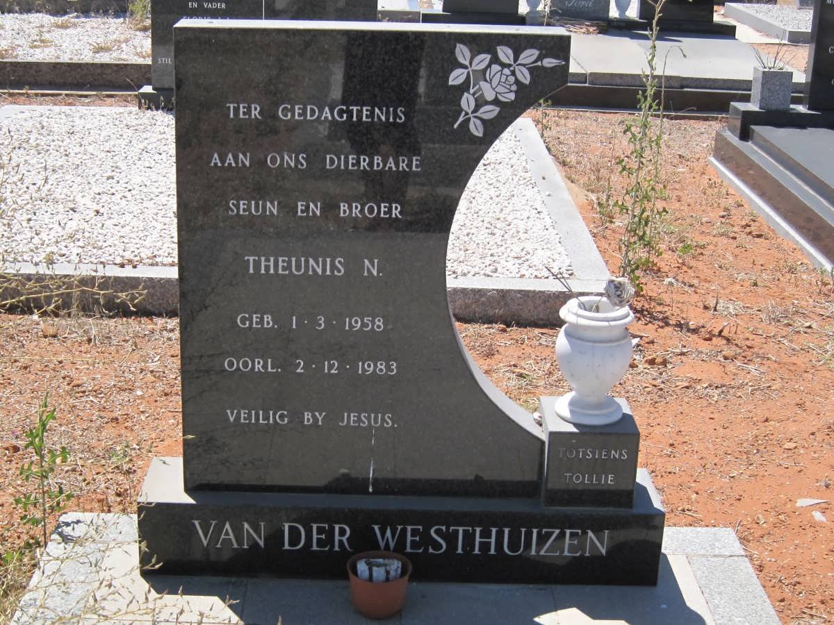 WESTHUIZEN Theunis N., van der 1958-1983