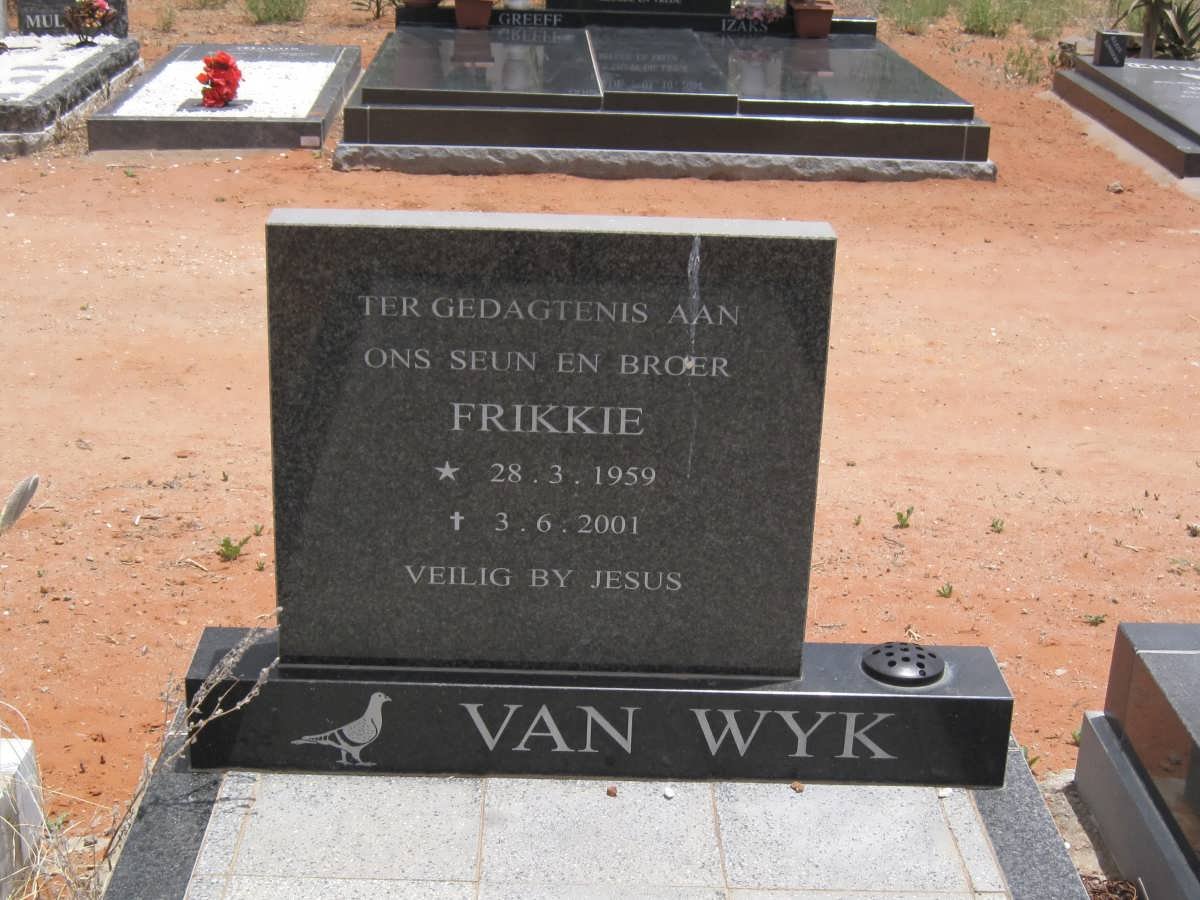 WYK Frikkie, van 1959-2001