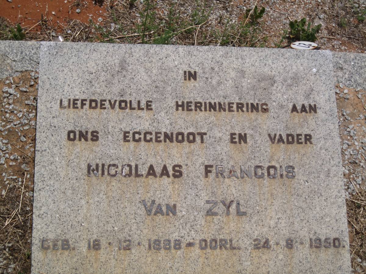 ZYL Nicolaas Francois, van 1888-1950