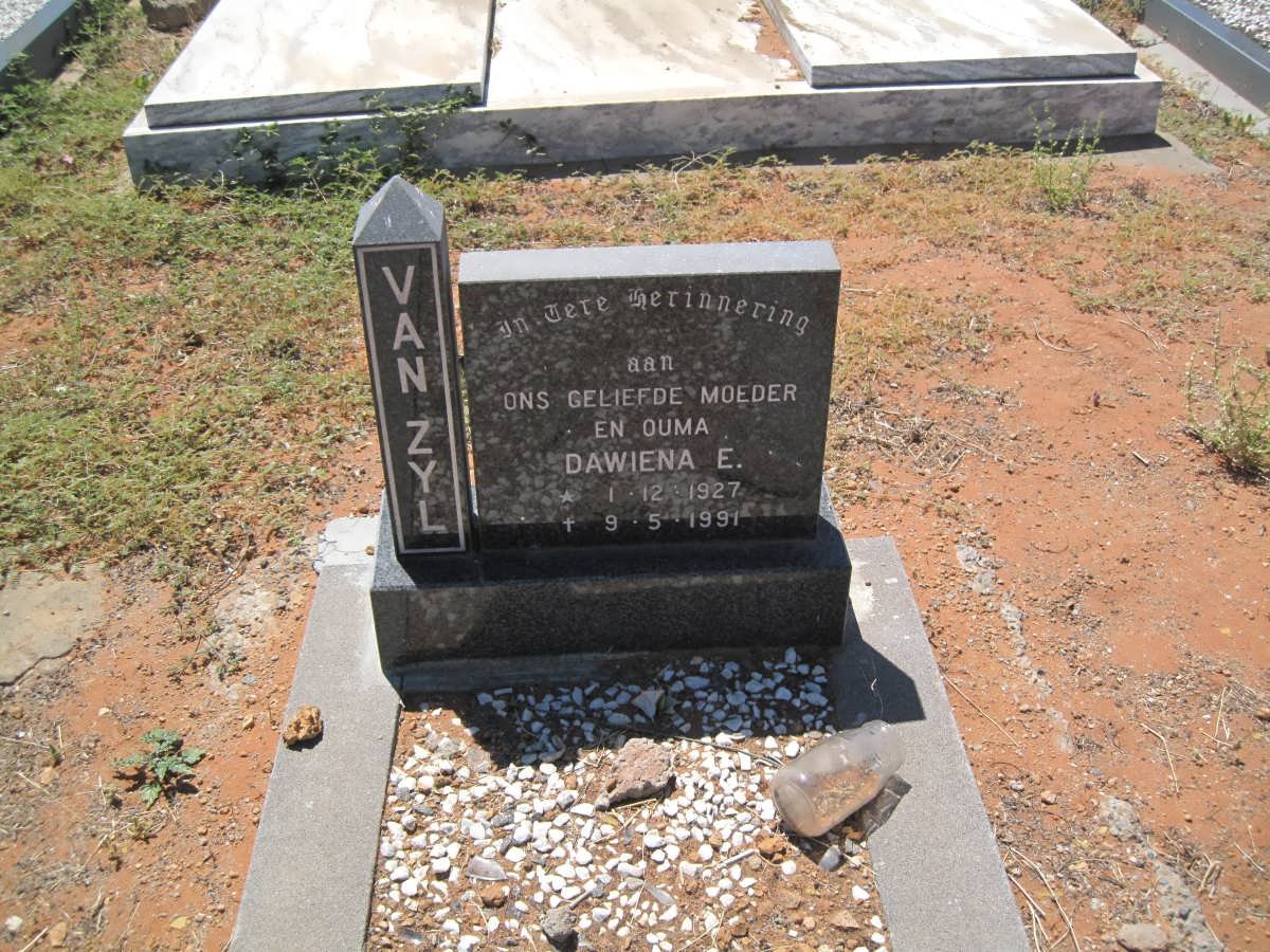 ZYL Dawiena E., van 1927-1991