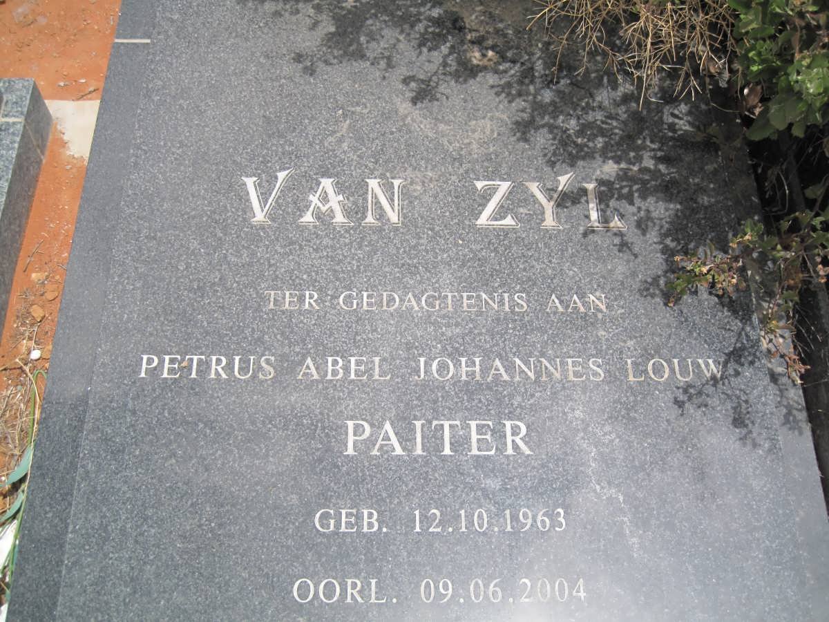ZYL Petrus Abel Johannes Louw, van 1963-2004