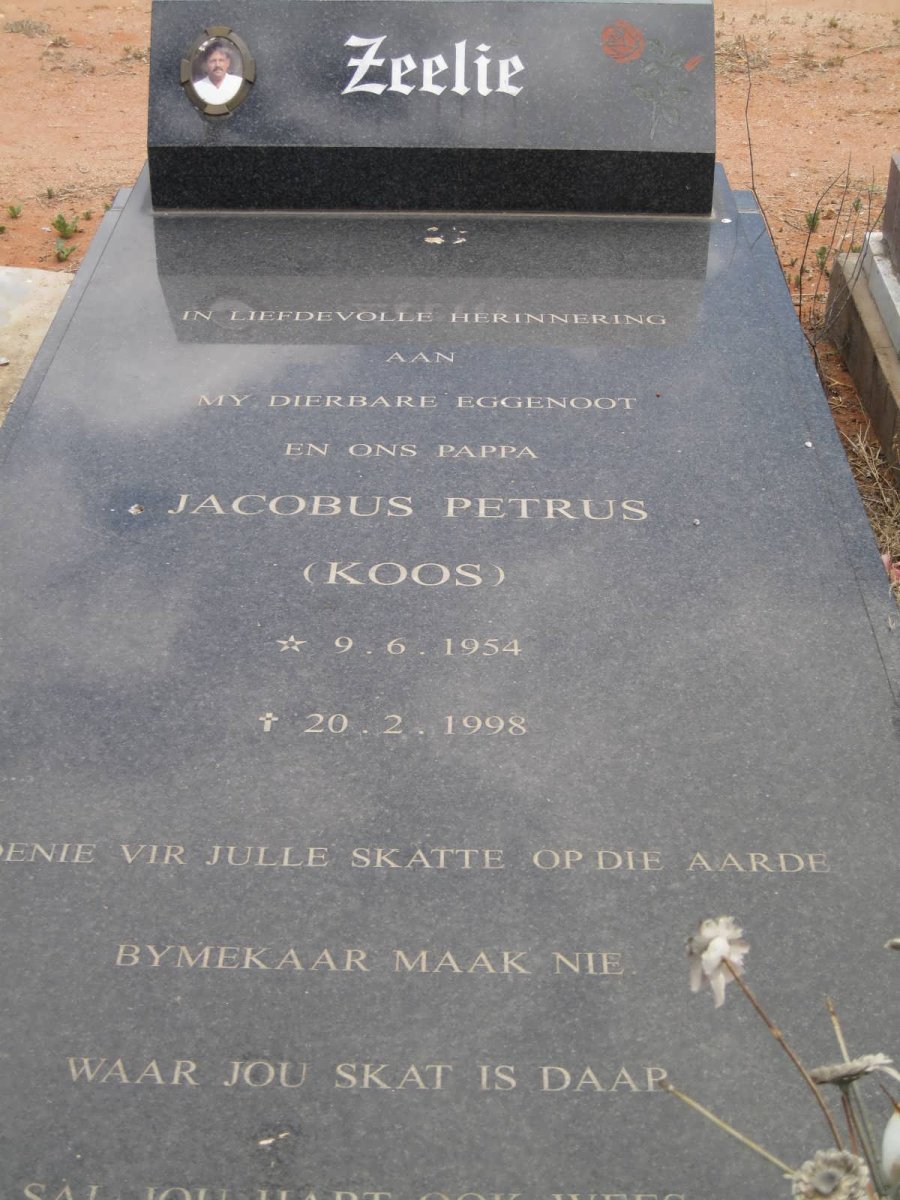 ZEELIE Jacobus Petrus 1954-1998