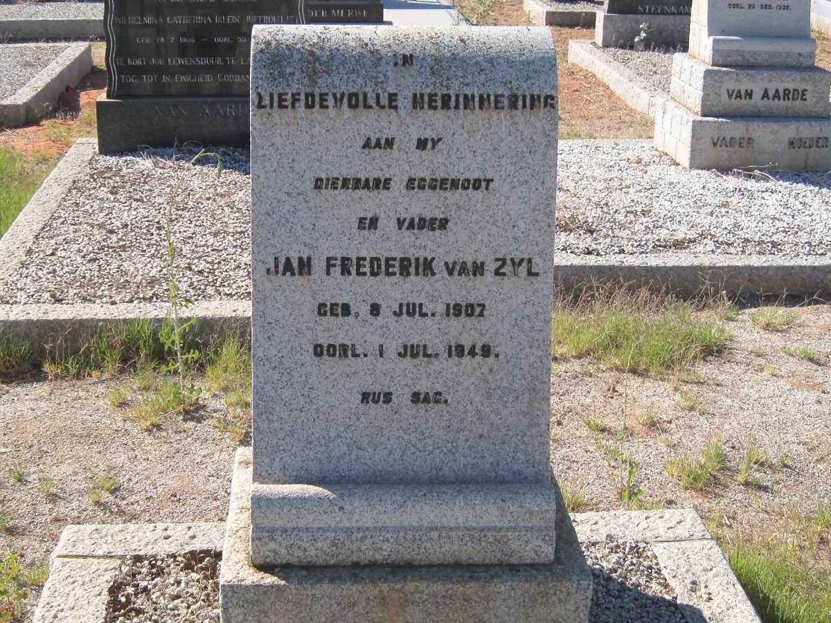 ZYL Jan Frederik, van 1907-1949