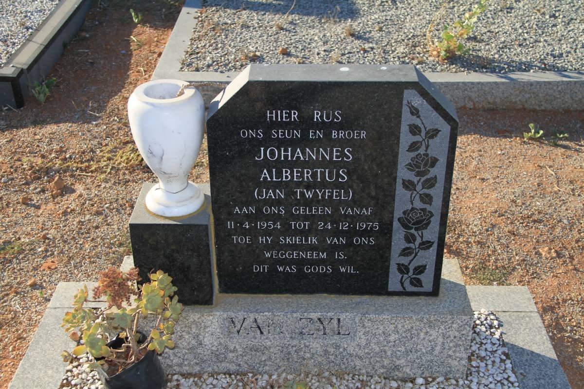 ZYL Johannes Albertus, van 1954-1975