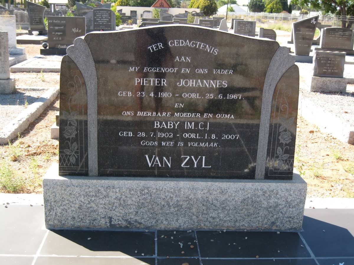 ZYL Pieter Johannes, van 1910-1967 &amp; M.C. 1902-2007