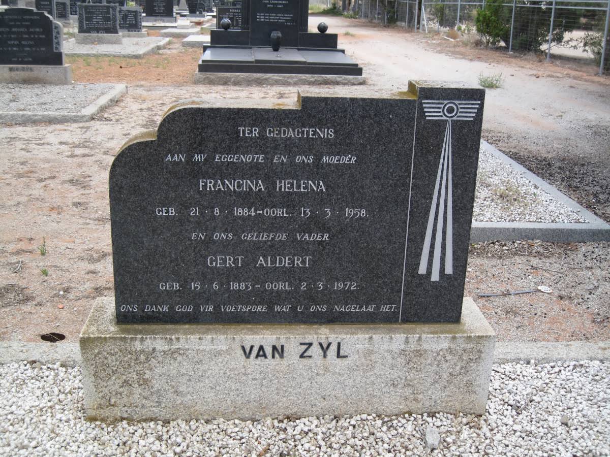 ZYL Gert Aldert, van 1883-1972 &amp; Francina Helena 1884-1958