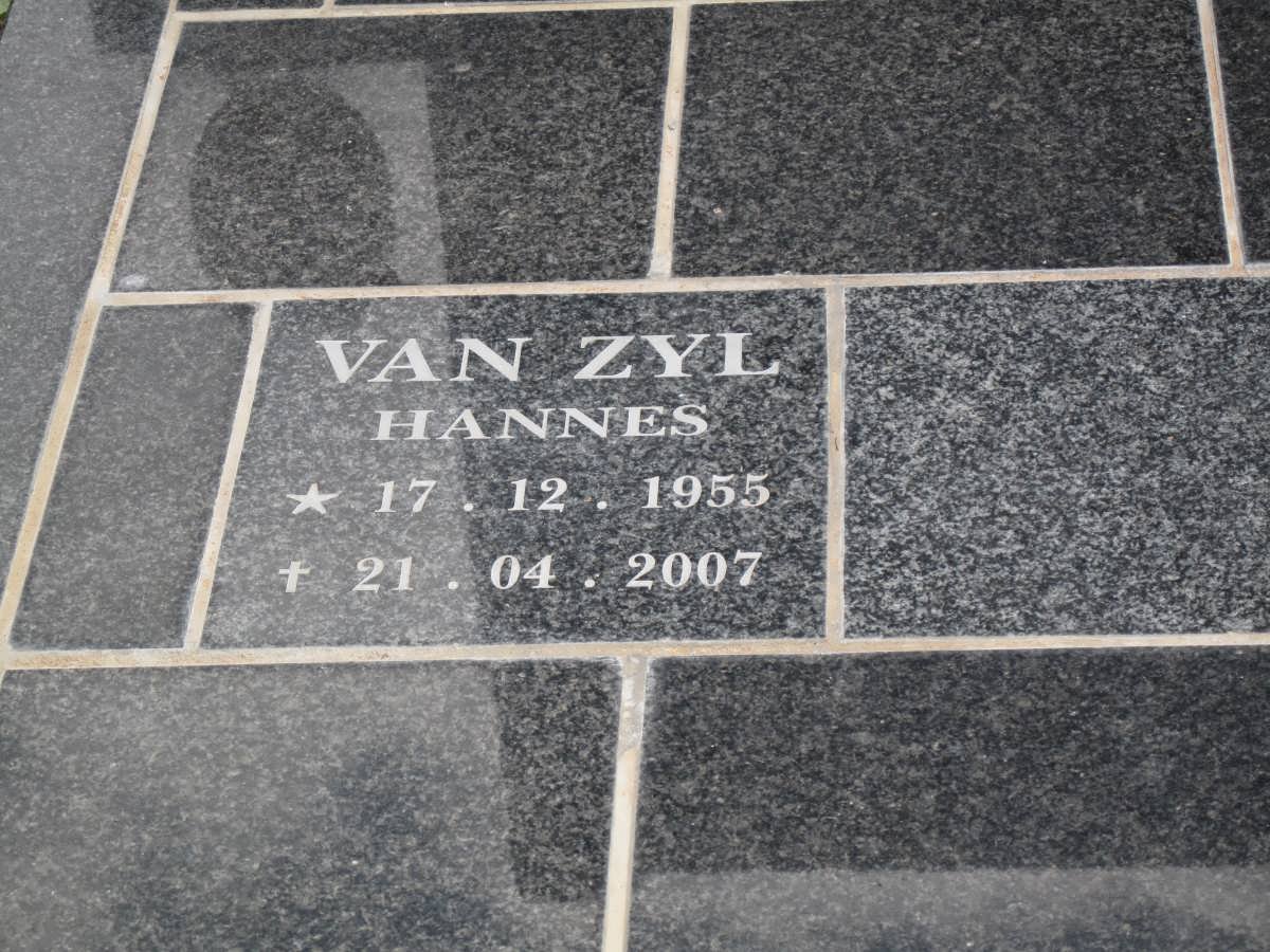 ZYL Hannes, van 1955-2007