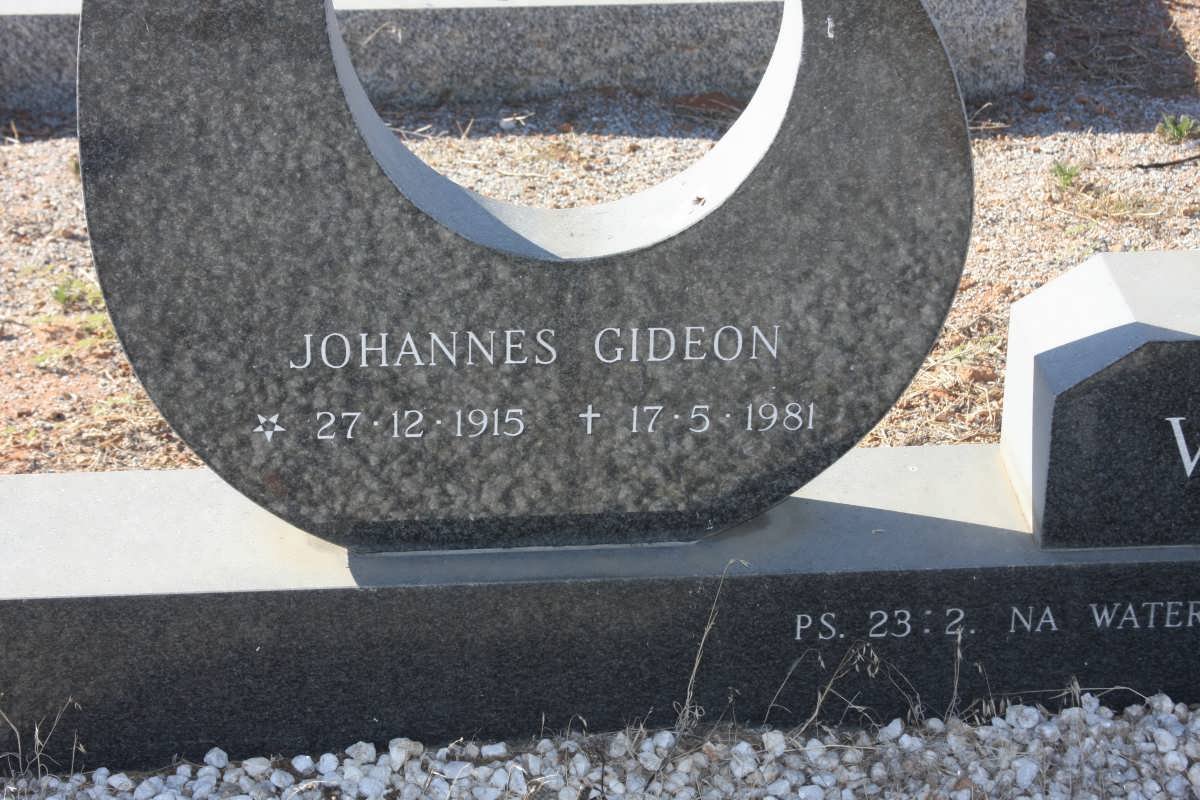 ZYL Johannes Gideon, van 1915-1981 