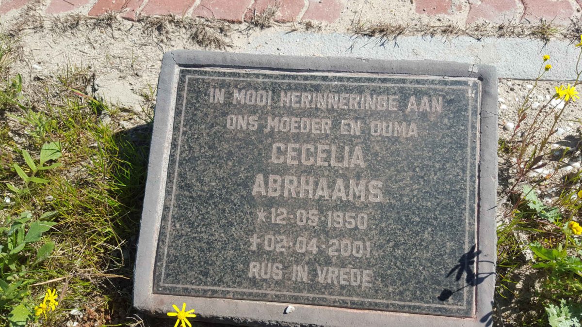 ABRHAAMS Cecelia 1950-2001