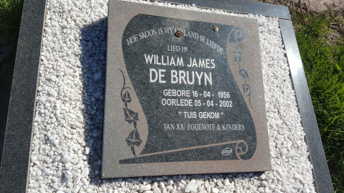 BRUYN William James, de 1956-2002