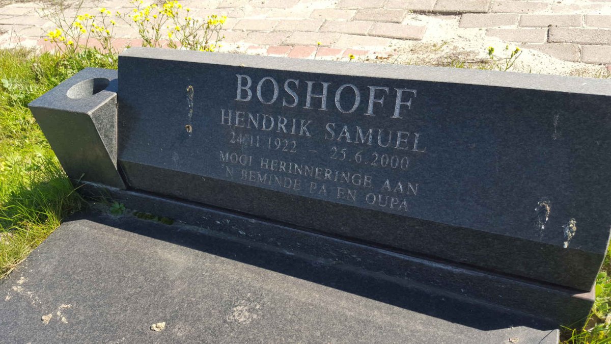 BOSHOFF Hendrik Samuel 1922-2000