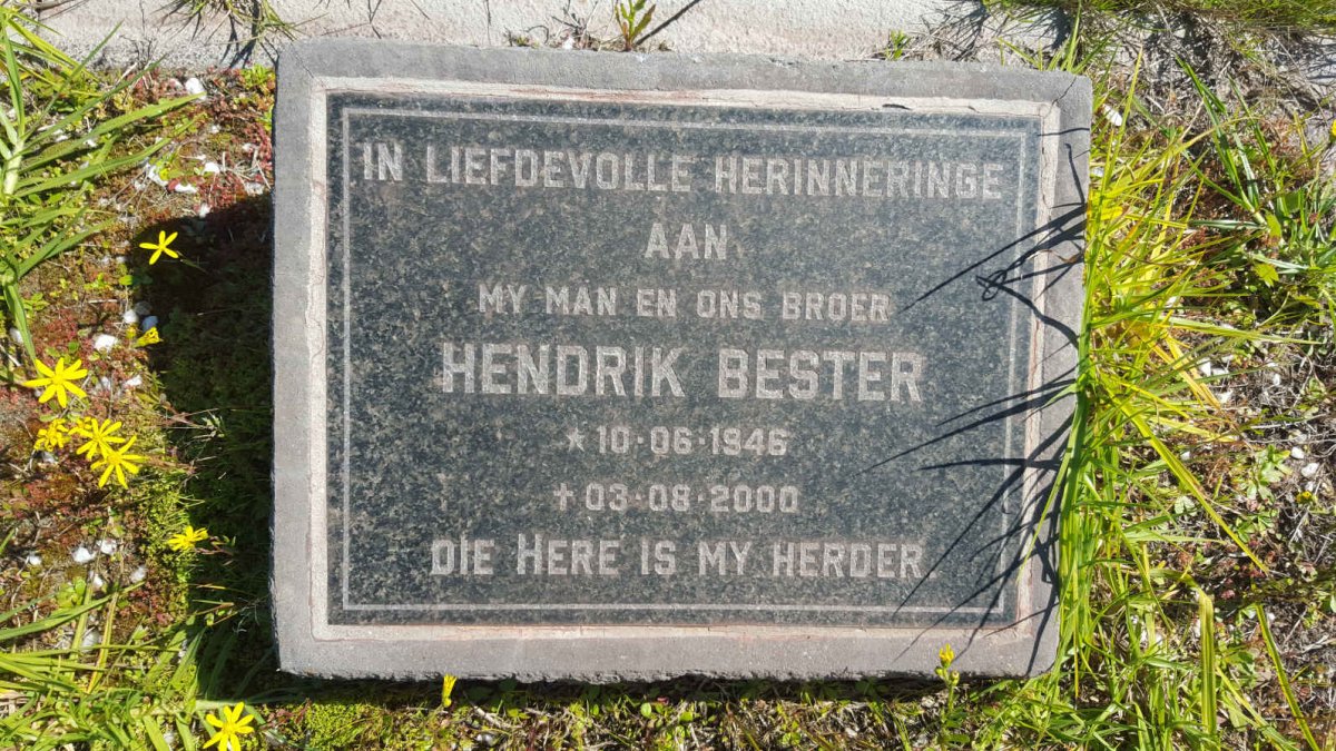 BESTER Hendrik 1946-2000