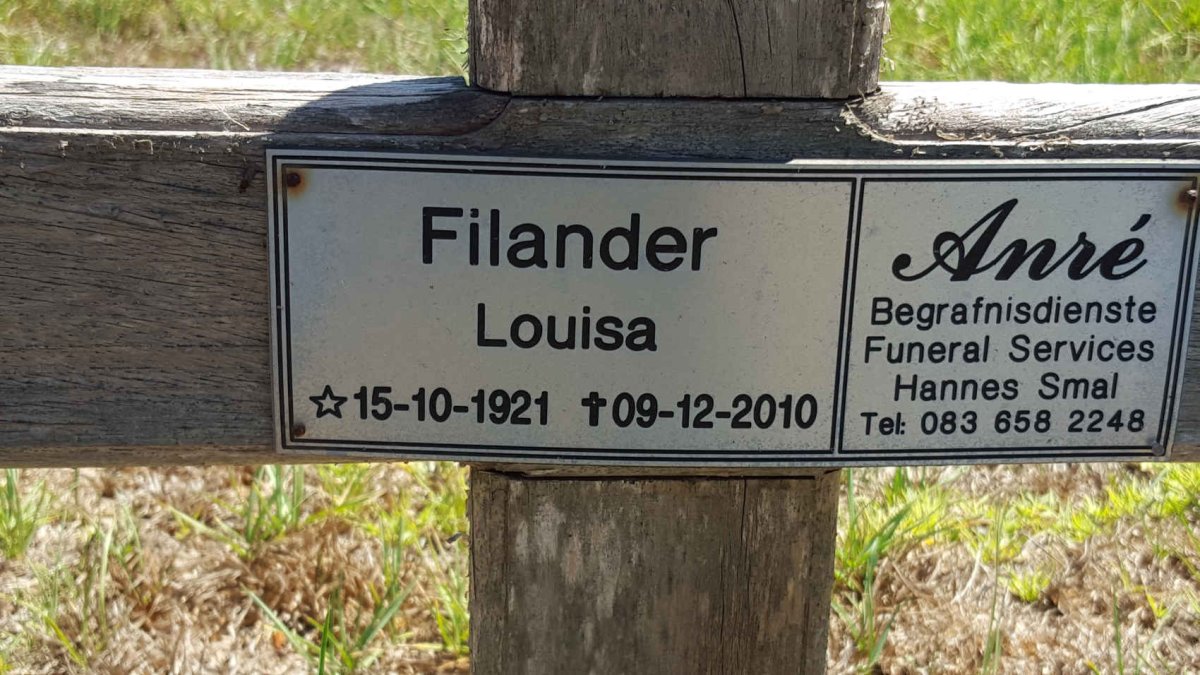 FILANDER Louisa 1921-2010