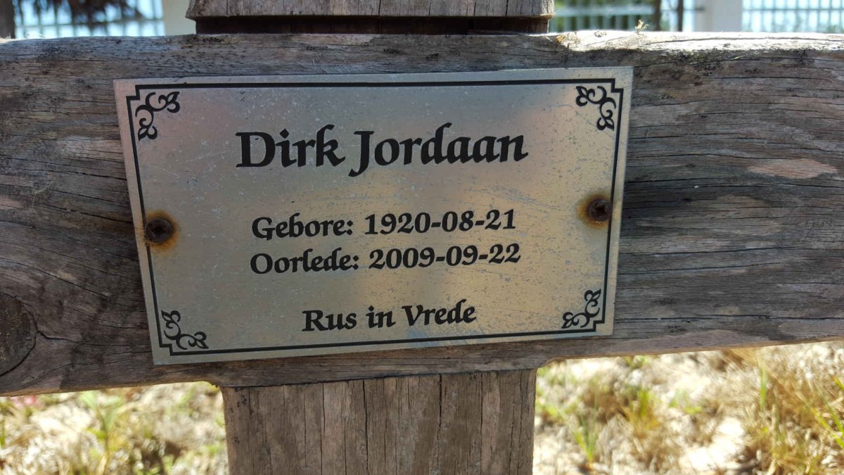 JORDAAN Dirk 1920-2009