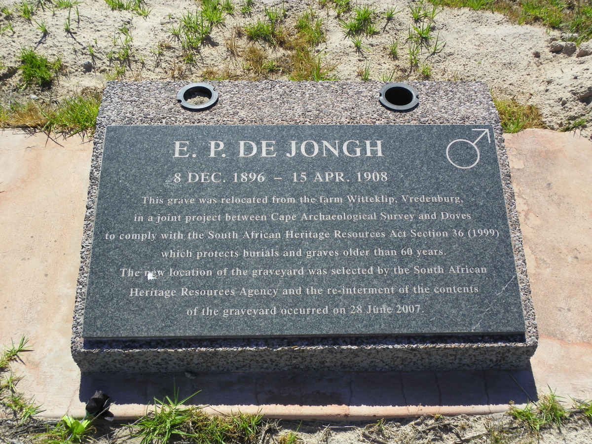 JONGH E.P., de 1896-1908