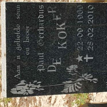 KOKER Paul Gerhardus, de 19??-2010