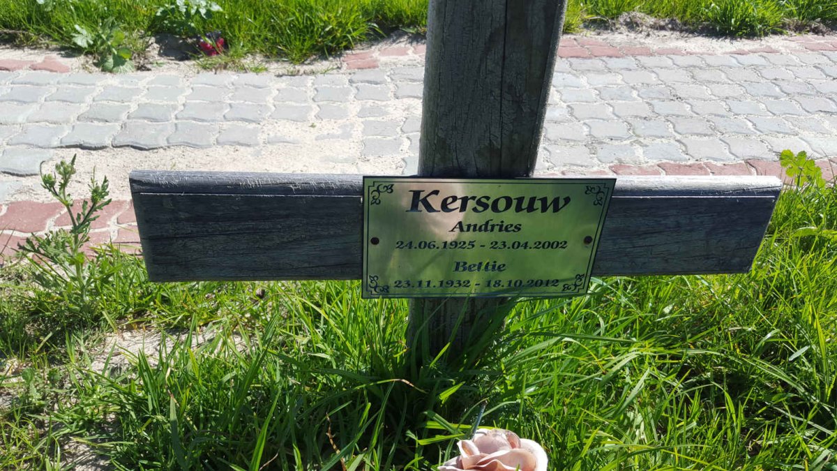 KERSOUW Andries 1925-2002 &amp; Bettie 1932-2012