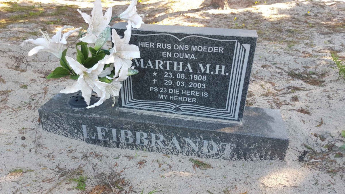 LEIBBRANDT Martha M.H. 1908-2003