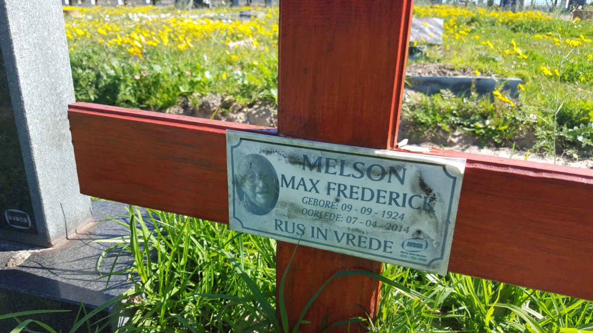 MELSON Max Frederick 1924-2014