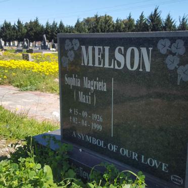 MELSON Sophia Magrieta 1926-1999