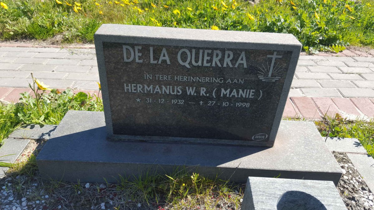 QUERRA Hermanus W.R., de la 1932-1998
