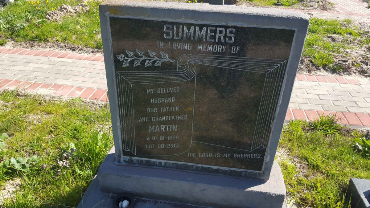 SUMMERS Martin 1929-2003