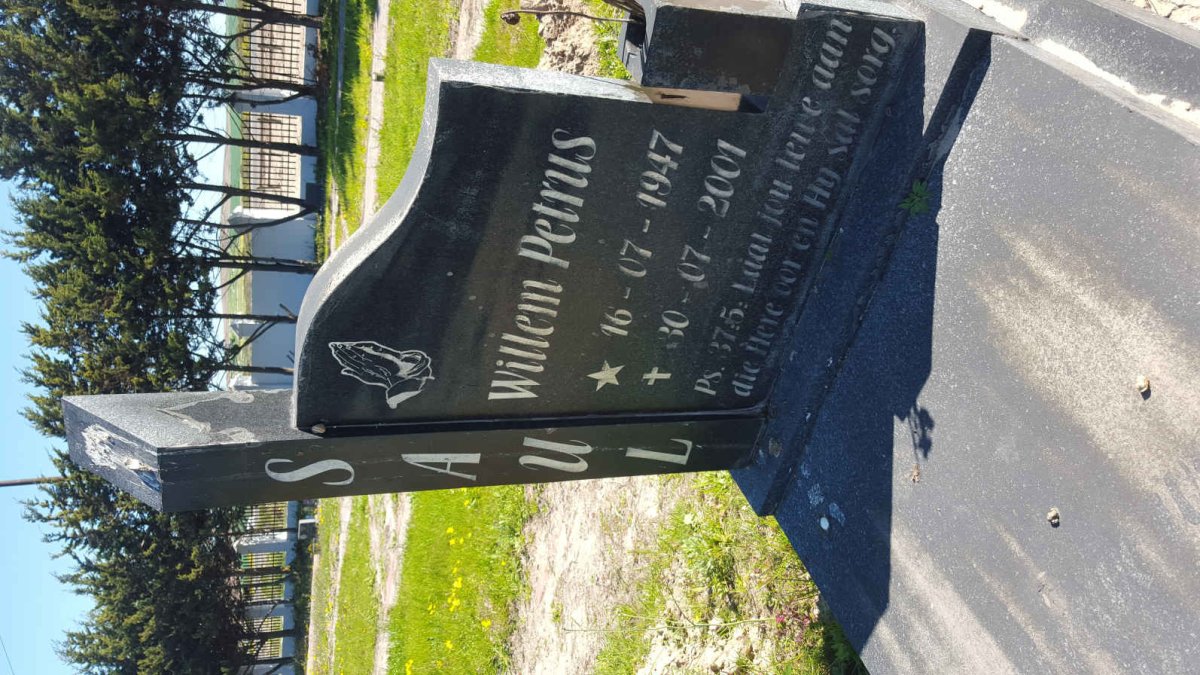 SAUL Willem Petrus 1947-2001