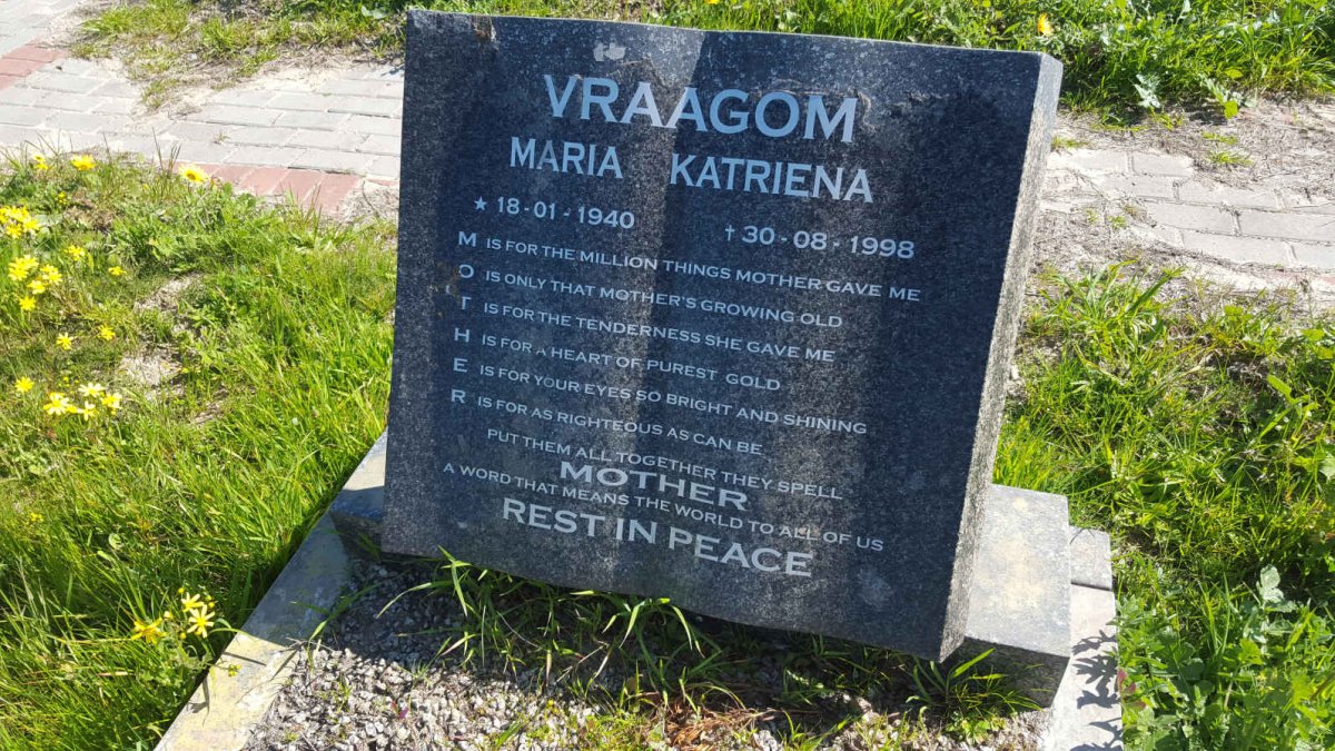 VRAAGOM Maria Katriena 1940-1998