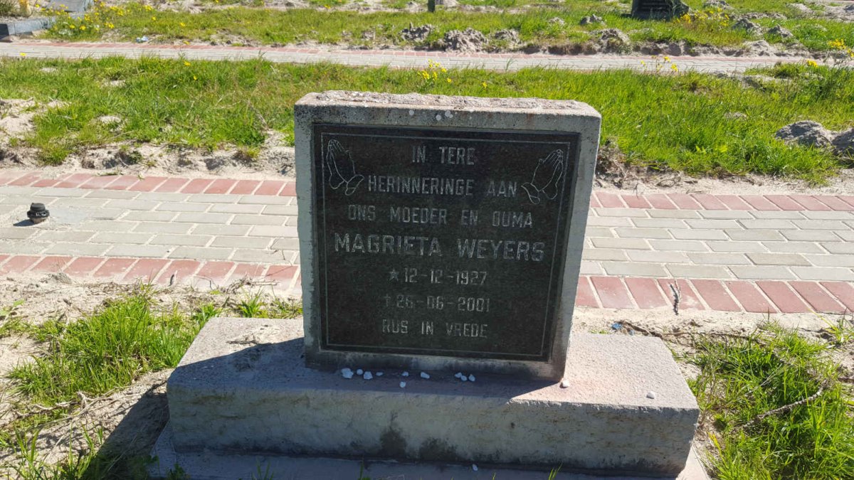 WEYERS Magrieta 1927-2001