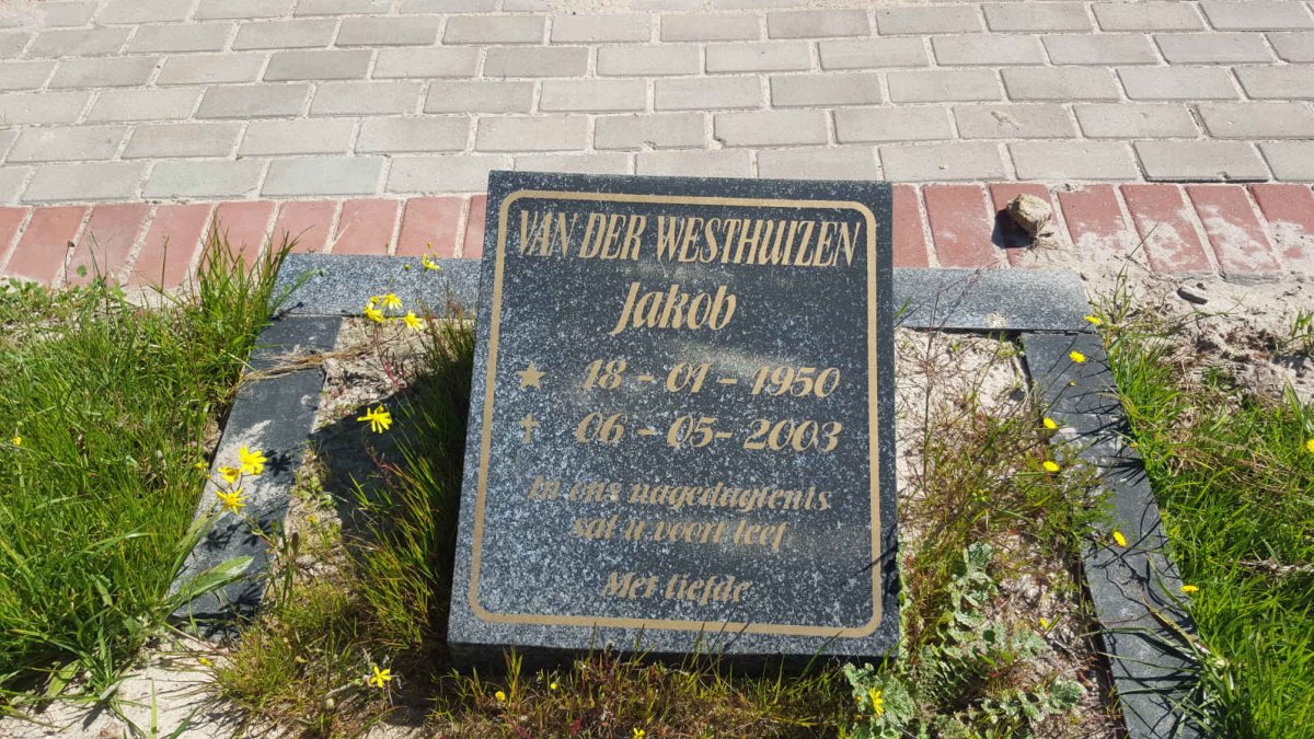 WESTHUIZEN Jakob, van der 1950-2003