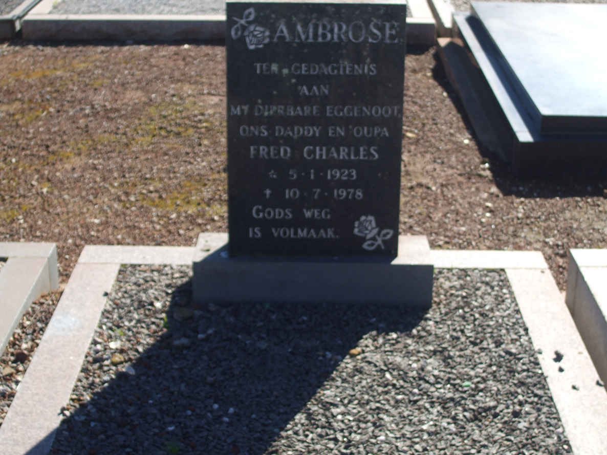 AMBROSE Fred Charles 1923-1978