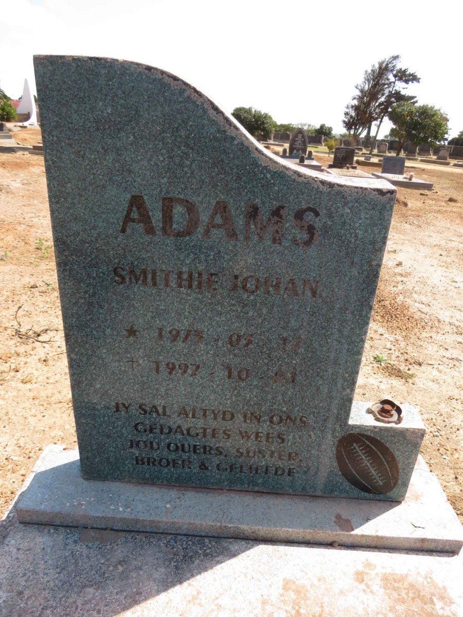 ADAMS Smithie Johan 1977-1997