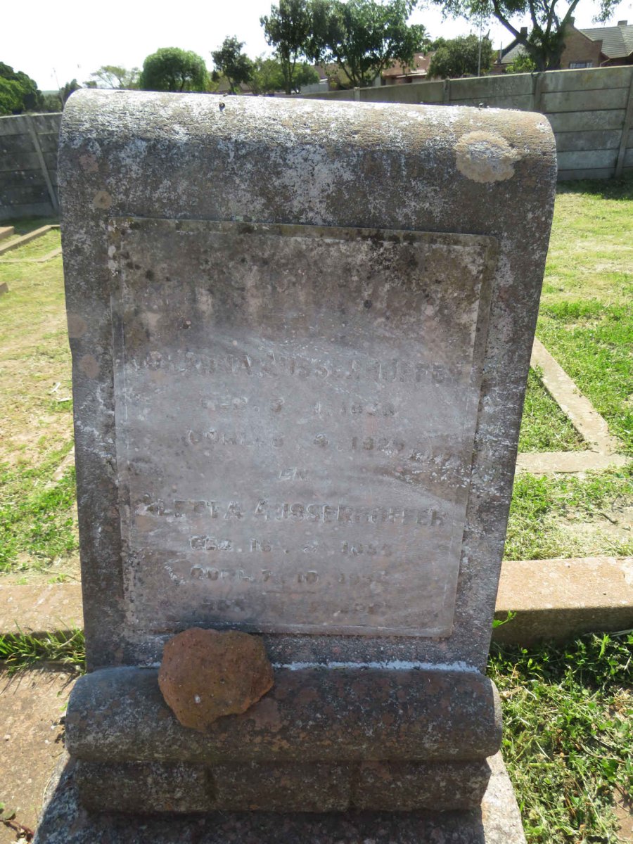 AUSSERHOFFER Johanna 183-192? :: AUSSERHOFFER Aletta 18??-1934