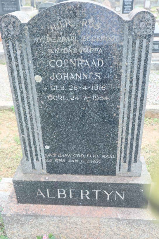 ALBERTYN Coenraad Johannes 1916-1954