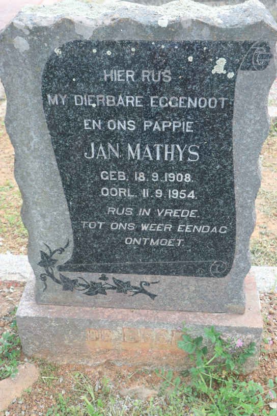 BEER Jan Mathys, de 1908-1954
