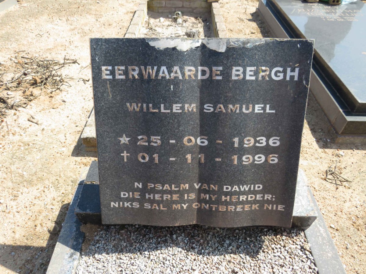 BERGH Willem Samuel 1936-1996
