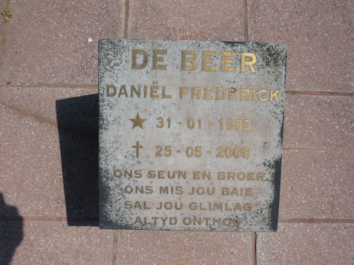 BEER Daniel Frederick, de 1983-2006