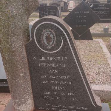BOONZAAIER Johan 1934-1973 &amp; H.M.J. EVELYN 1928-2007