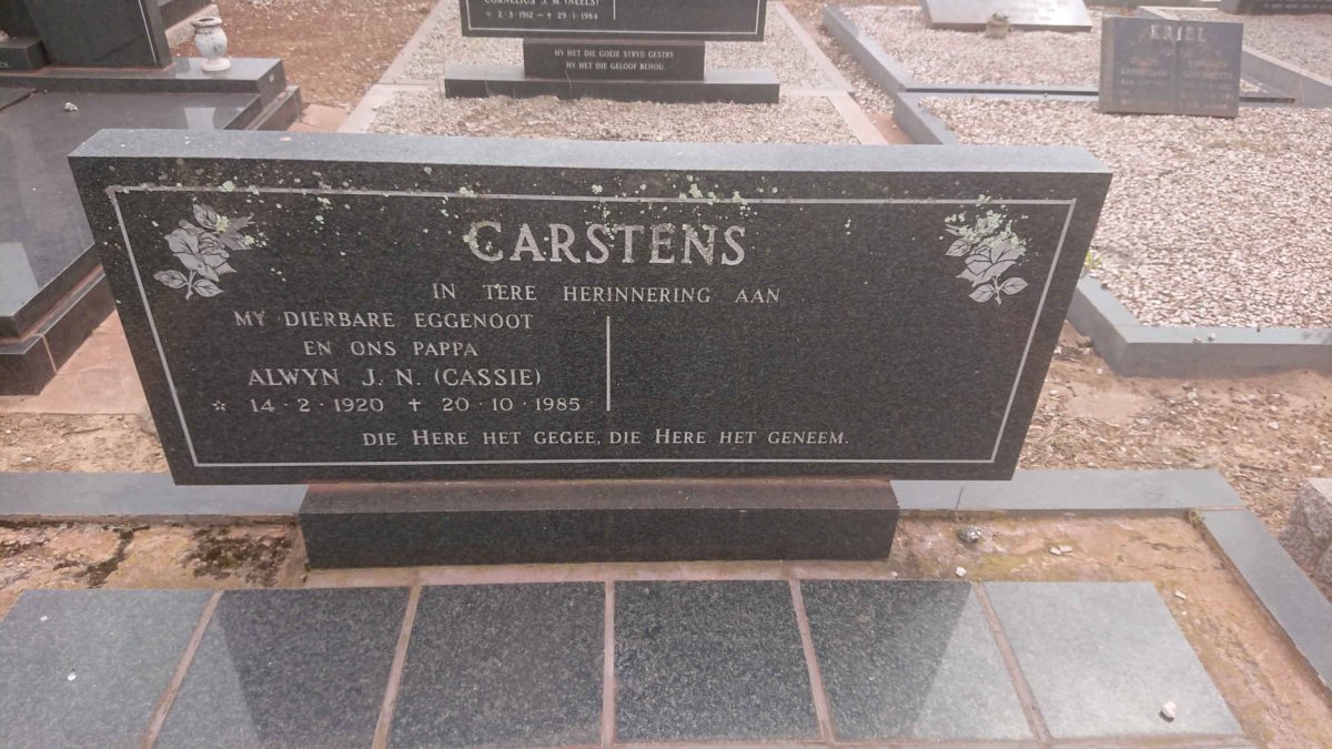CARSTENS Alwyn J.N. 1920-1985