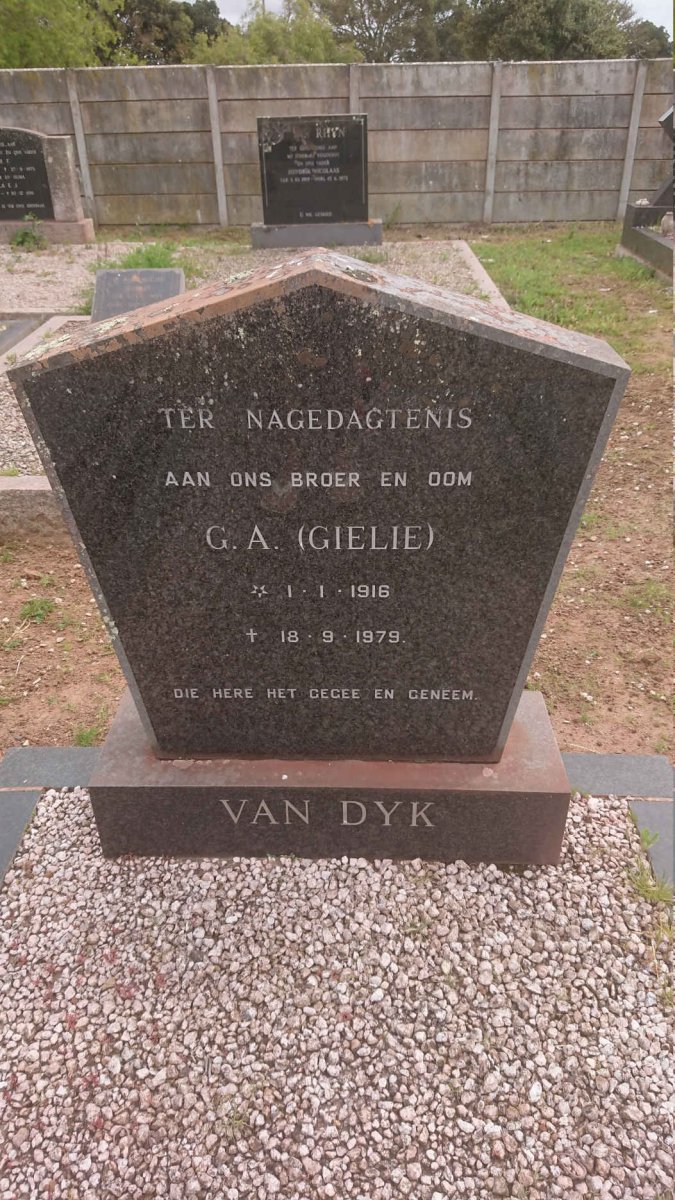 DYK G.A., van 1916-1979