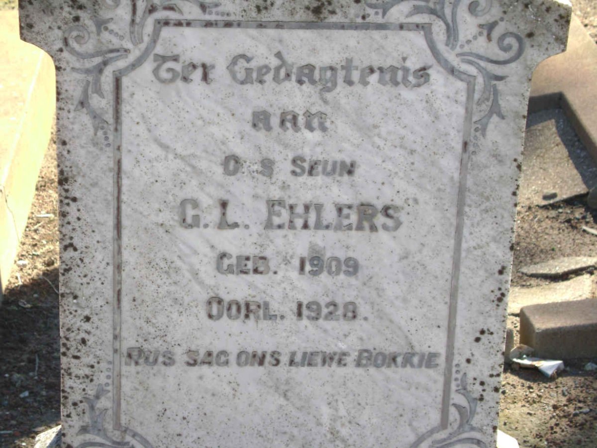 EHLERS G.L. 1909-1928