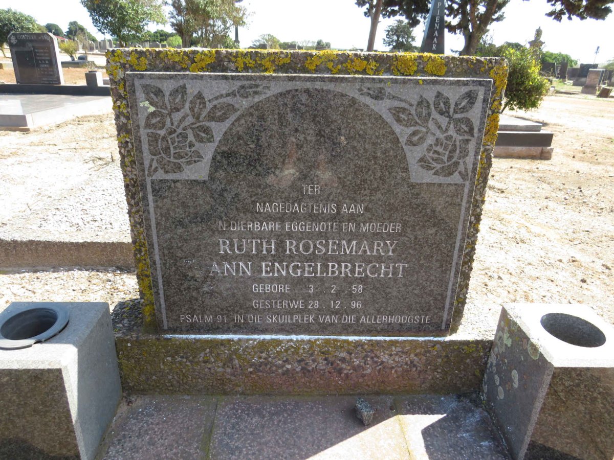 ENGELBRECHT Ruth Rosemary Ann 1958-1996
