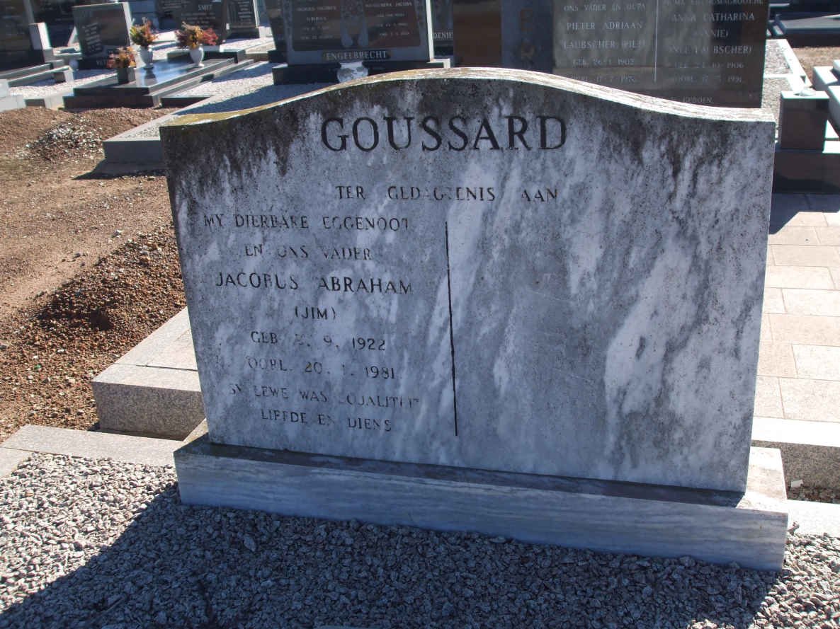 GOUSSARD Jacobus Abraham 1922-1981