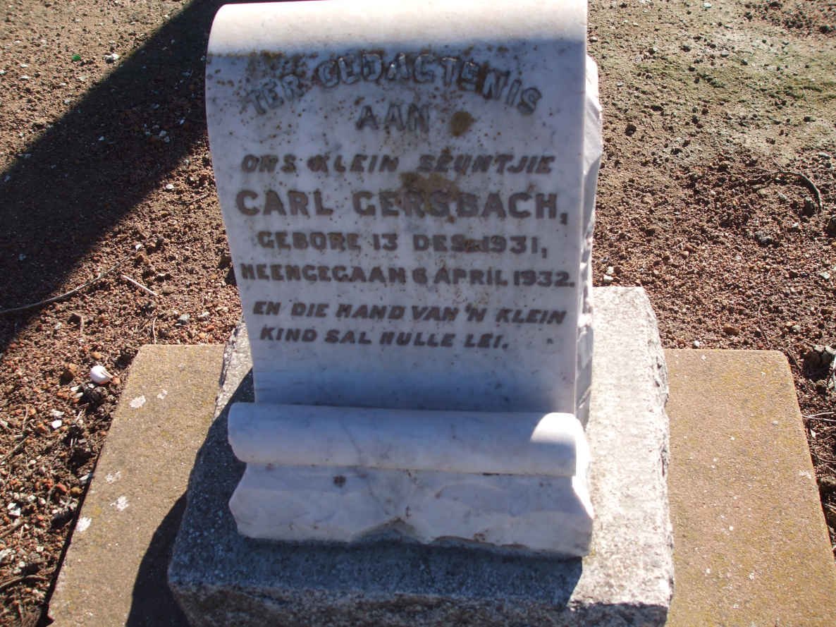 GERSBACH Carl 1931-1932