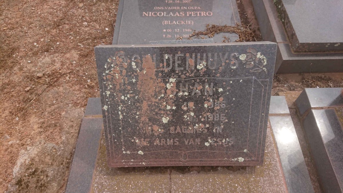 GELDENHUYS Johan 1986-1986
