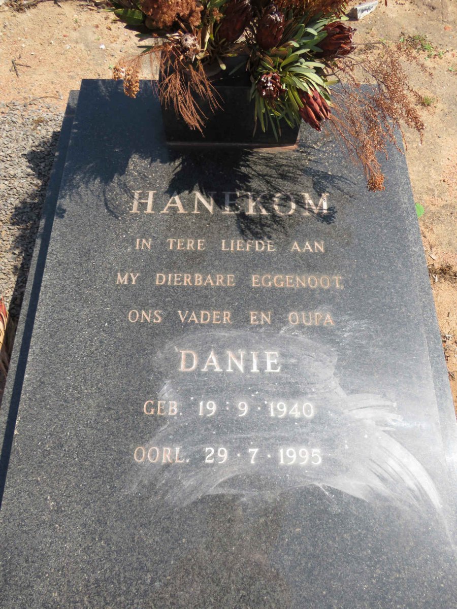 HANEKOM Danie 1940-1995