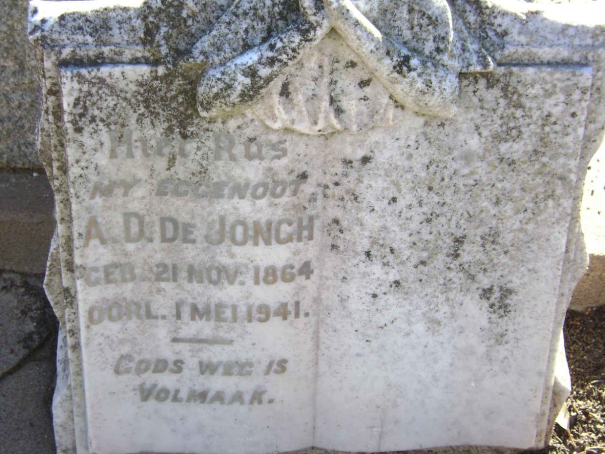 JONGH A.D., de 1864-1941