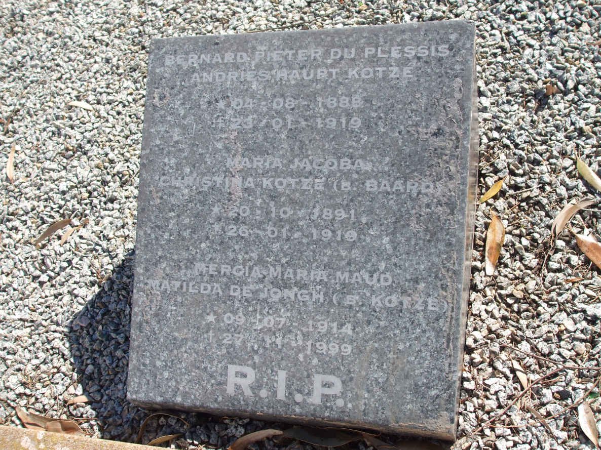 KOTZE :: DE JONGH :: BAARD