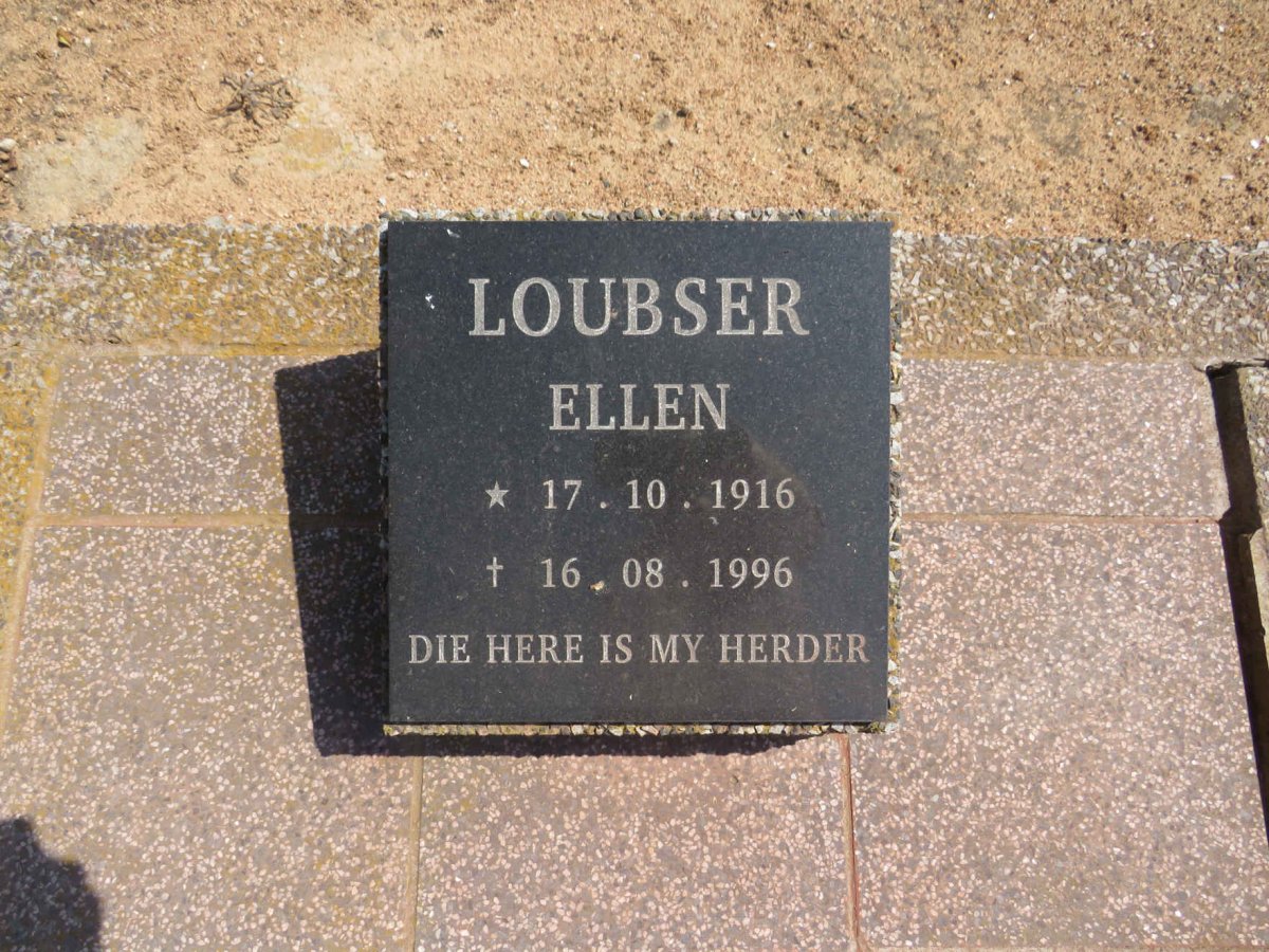 LOUBSER Ellen 1916-1996